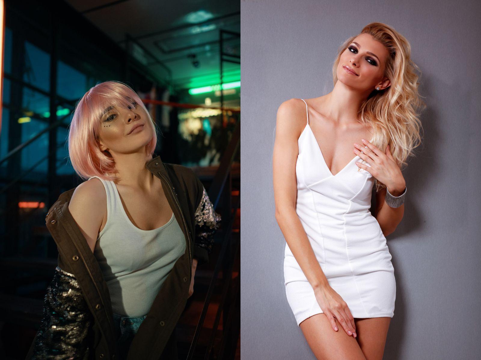 Two women showcasing modern fashion and style